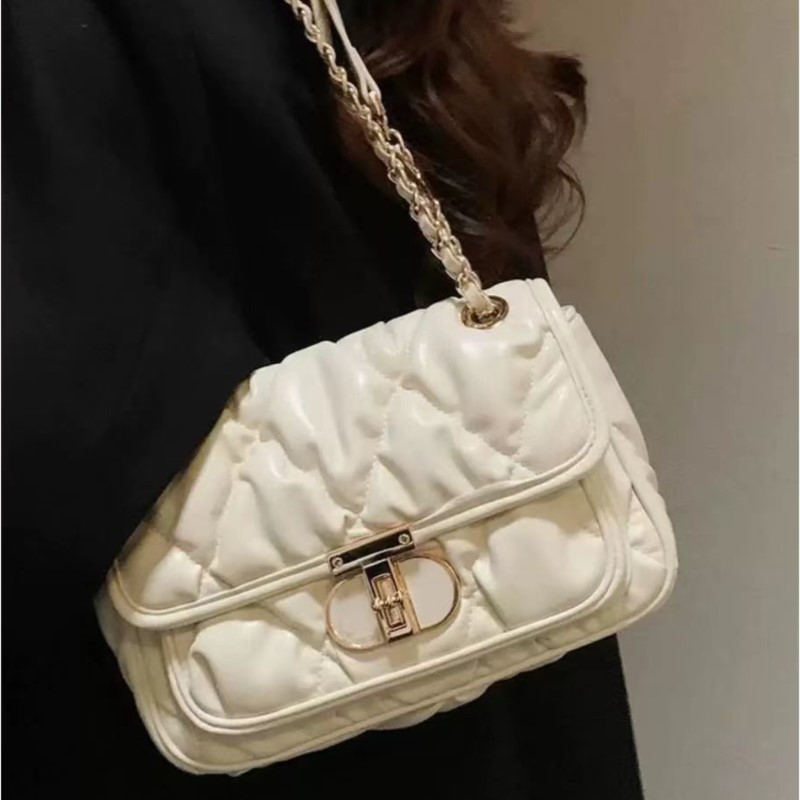 Quiet Luxury Bags Crossbody - 우아한 플리츠 체인 핸드백 여성 패션