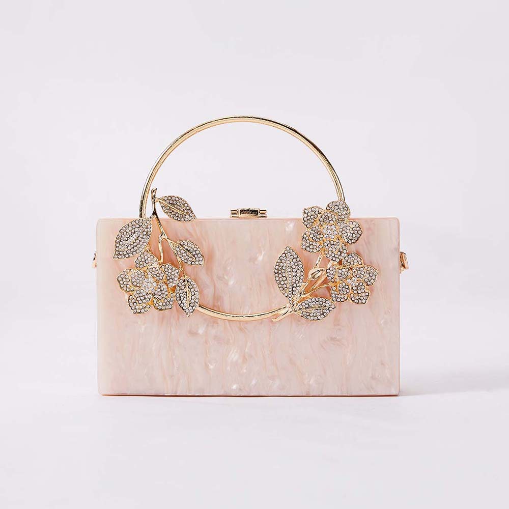 Luxury Bags News - 새로운 여성 아크릴 이브닝 백 진주