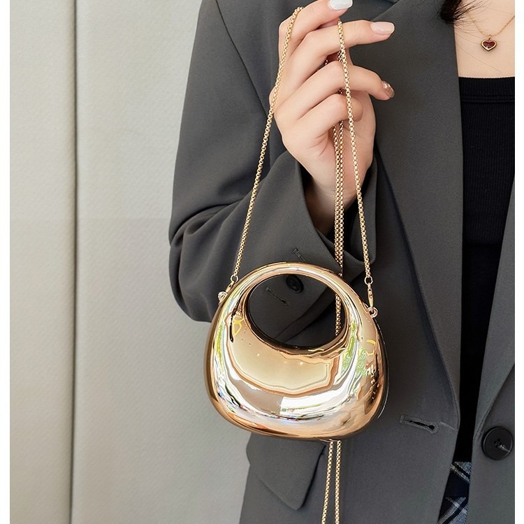 Mini Bag Evening Clutch - 미니 골든 이브닝 백, 럭셔리 디자이너