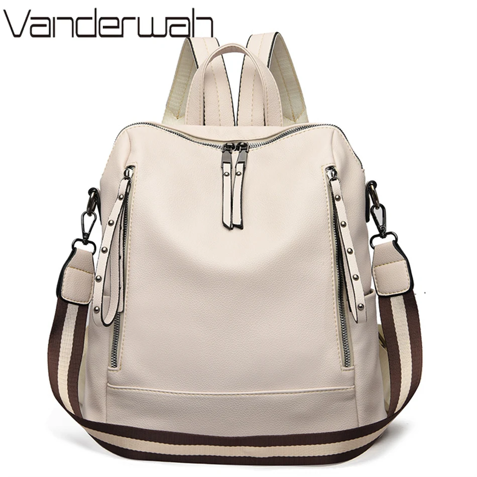 Luxury Bags Leather - 브랜드 럭셔리 배낭 부드러운 가죽 방수