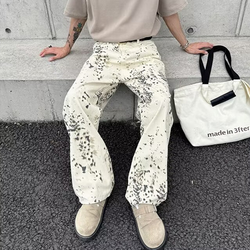 Luxury Bags Denim - 남성용 2000S 의류 Y2K 패션 화이트