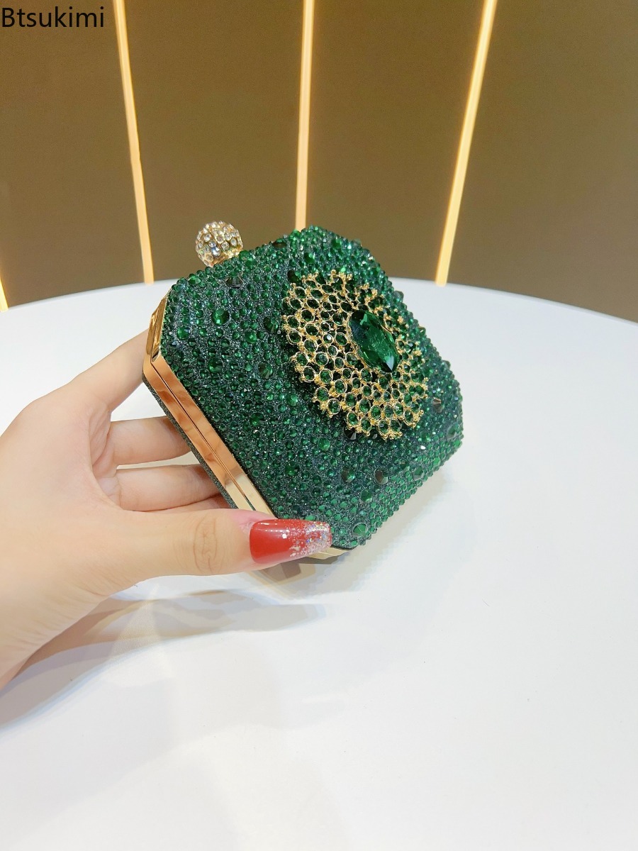 미니 크리스탈 이브닝 백 여성용 메탈 박스 클러치 백  - Mini Bag Evening Clutch 리뷰 및 가격