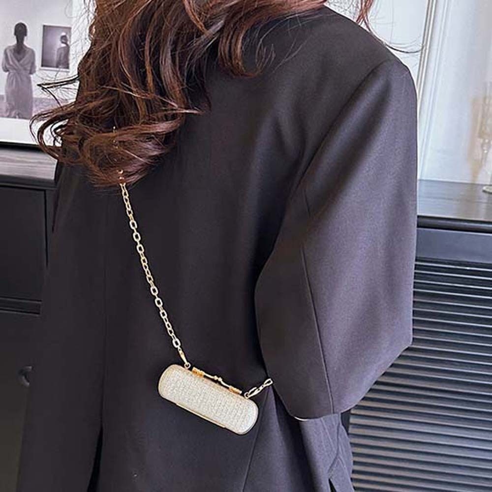 체인 퍼스 라인스톤 체인 립스틱 백 반짝이는 럭셔리 이 - Mini Bag Evening Clutch 리뷰 및 가격