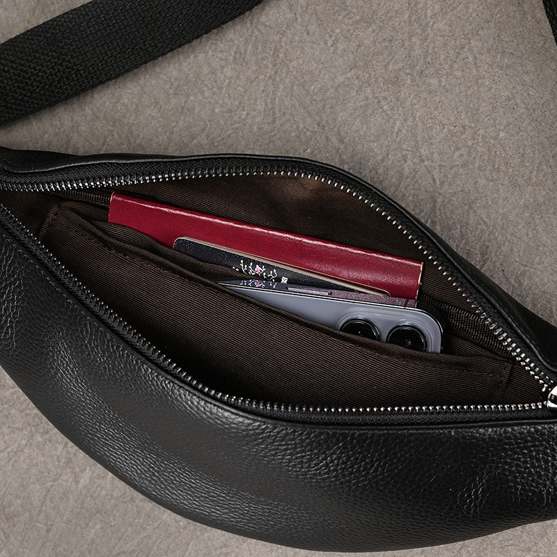 남성용 허리 가방 2024 정품 가죽 아웃도어 가죽 체 - Luxury Bags Leather 리뷰 및 가격