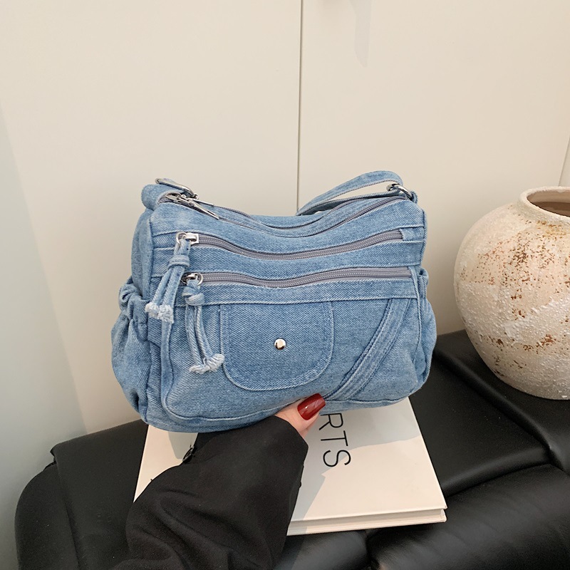 스트릿 스타일 레트로 블루 데님 백 2026 여름 멀티 - Luxury Bags Denim 리뷰 및 가격