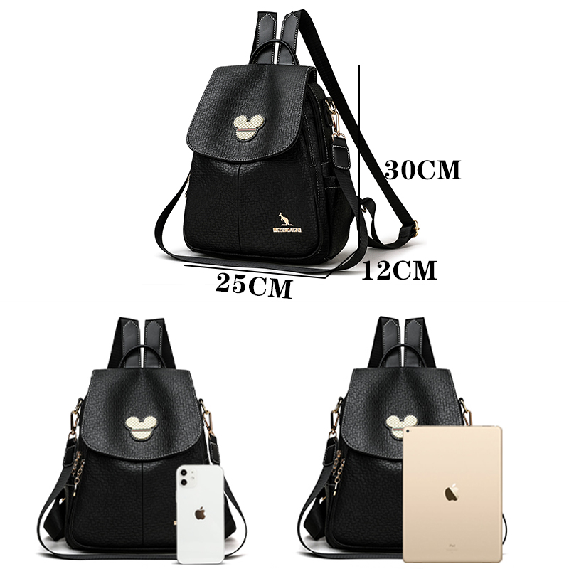 2024 럭셔리 여행 배낭 패션 학교 가방 여러 포켓  - Luxury Bags Leather 리뷰 및 가격