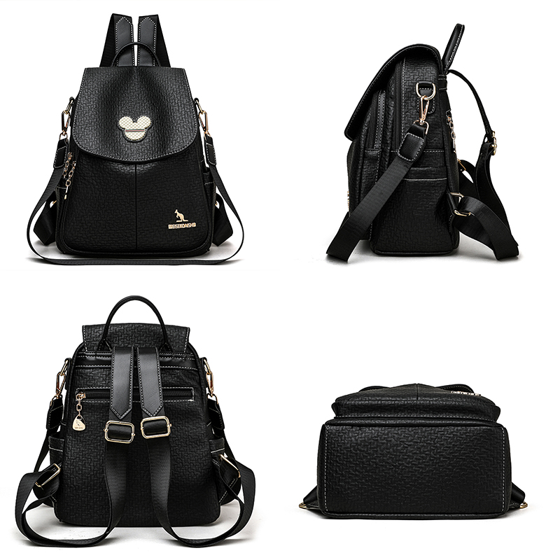 2024 럭셔리 여행 배낭 패션 학교 가방 여러 포켓  - Luxury Bags Leather 리뷰 및 가격