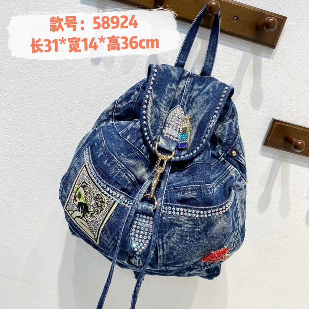 IPinee 럭셔리 데님 여성 배낭 고품질 도난 방지  - Luxury Bags Denim 리뷰 및 가격