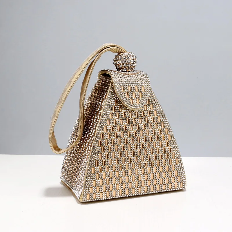 여성을위한 라인 석 럭셔리 이브닝 백 오리지널 브랜드  - Luxury Bags Brand Pyramid 리뷰 및 가격