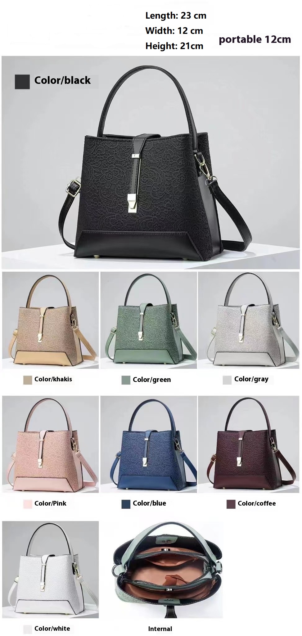 새로운 럭셔리 토트 백 가죽 품위있는 핸드백 전문 숄더 - Luxury Bag Collection 리뷰 및 가격