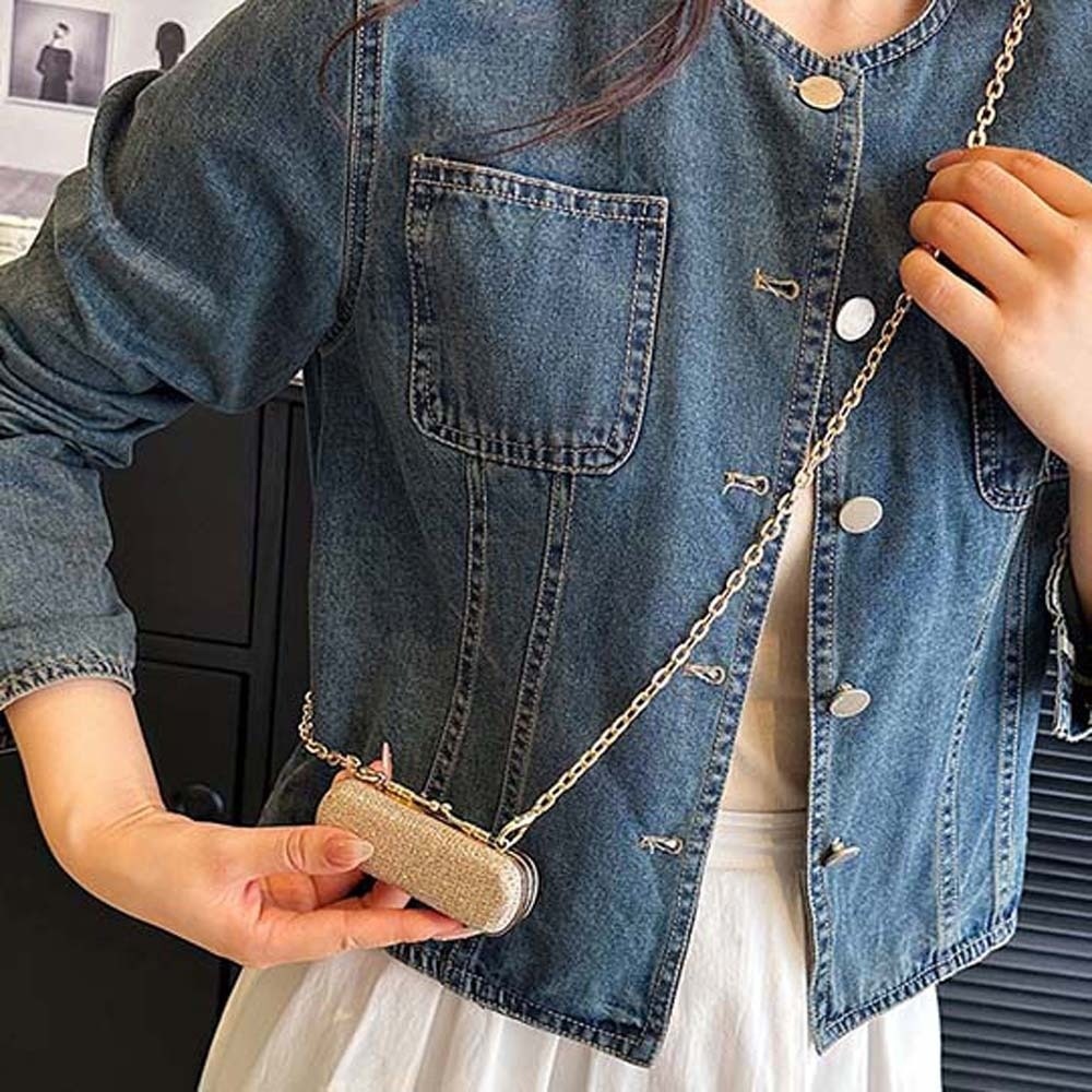 글리터 핸드백 라인스톤 체인 립스틱 가방 반짝이는 컴팩 - Mini Bag Evening Clutch 리뷰 및 가격