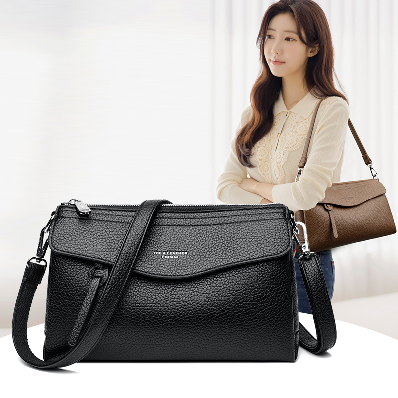 새로운 패션 단색 여성용 소형 싱글 숄더백, 럭셔리 레 - Luxury Bags News 리뷰 및 가격
