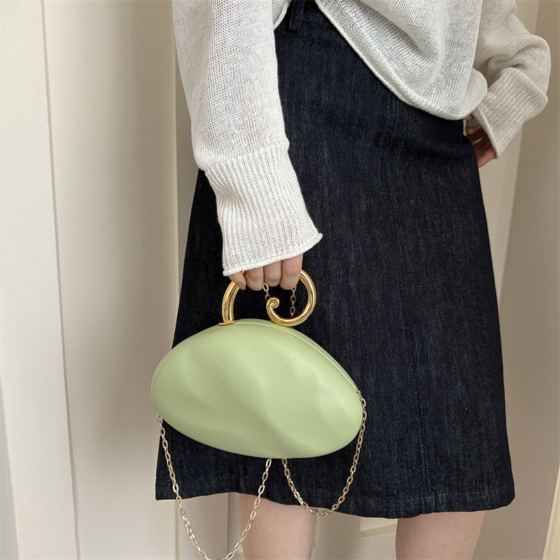 럭셔리 곡선형 페블 모양 미니 클러치 백, 패션 체인  - Mini Bag Evening Clutch 리뷰 및 가격