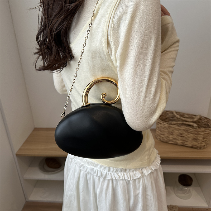 럭셔리 곡선형 페블 모양 미니 클러치 백, 패션 체인  - Mini Bag Evening Clutch 리뷰 및 가격