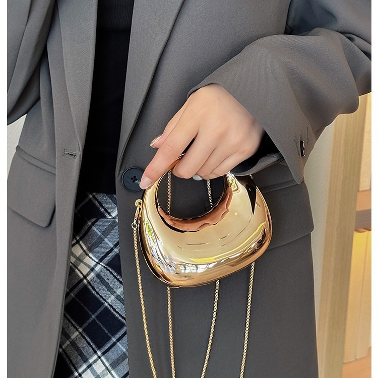 미니 골든 이브닝 백, 럭셔리 디자이너 숄더백, 재미있 - Mini Bag Evening Clutch 리뷰 및 가격