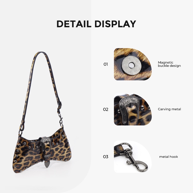 2025 새로운 럭셔리 디자이너 서양 펑크 스타일 레오 - Luxury Bags News 리뷰 및 가격