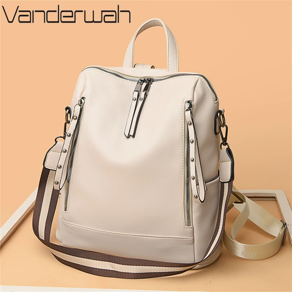 브랜드 럭셔리 배낭 부드러운 가죽 방수 배낭, 프레피  - Luxury Bags Leather 리뷰 및 가격