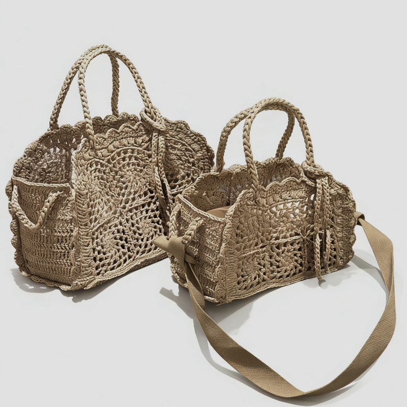 보헤미안 스타일 리틀 투리스모 비치 여성용 중공 토트  - Luxury Bag Collection 리뷰 및 가격