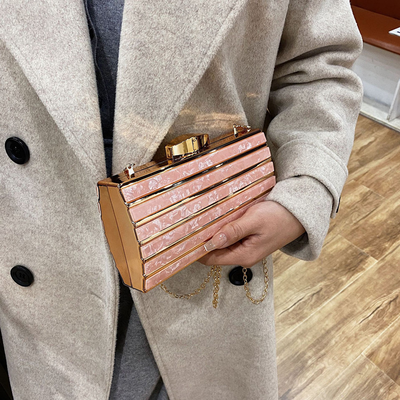 럭셔리 디자이너 아크릴 스퀘어 백, 체인 숄더 크로스바 - Mini Bag Evening Clutch 리뷰 및 가격