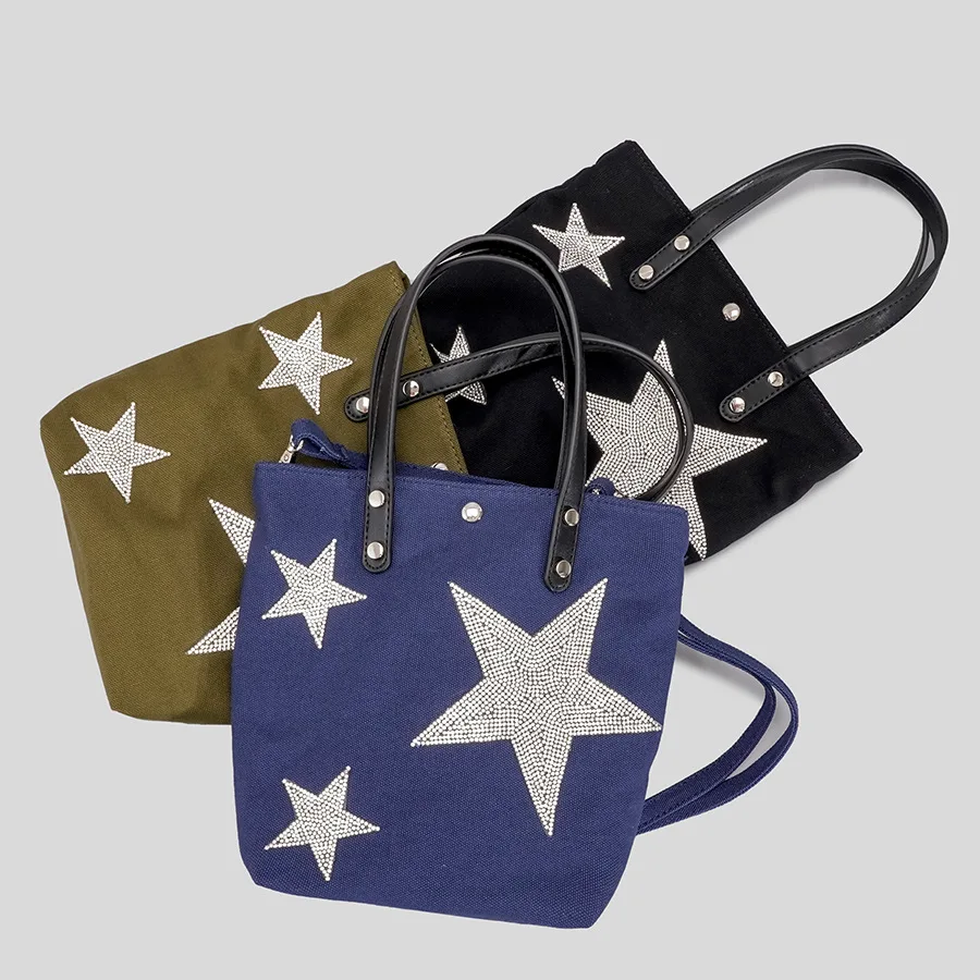 패션 데님 여성 핸드백 럭셔리 다이아몬드 스타 패턴 크 - Luxury Bags Denim 리뷰 및 가격