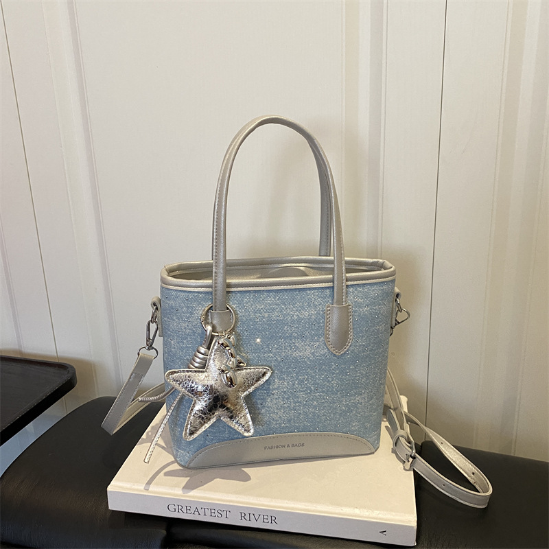 데님 언더암 쇼퍼 토트백 대용량 디자이너 숄더백 명품  - Luxury Bags Denim 리뷰 및 가격