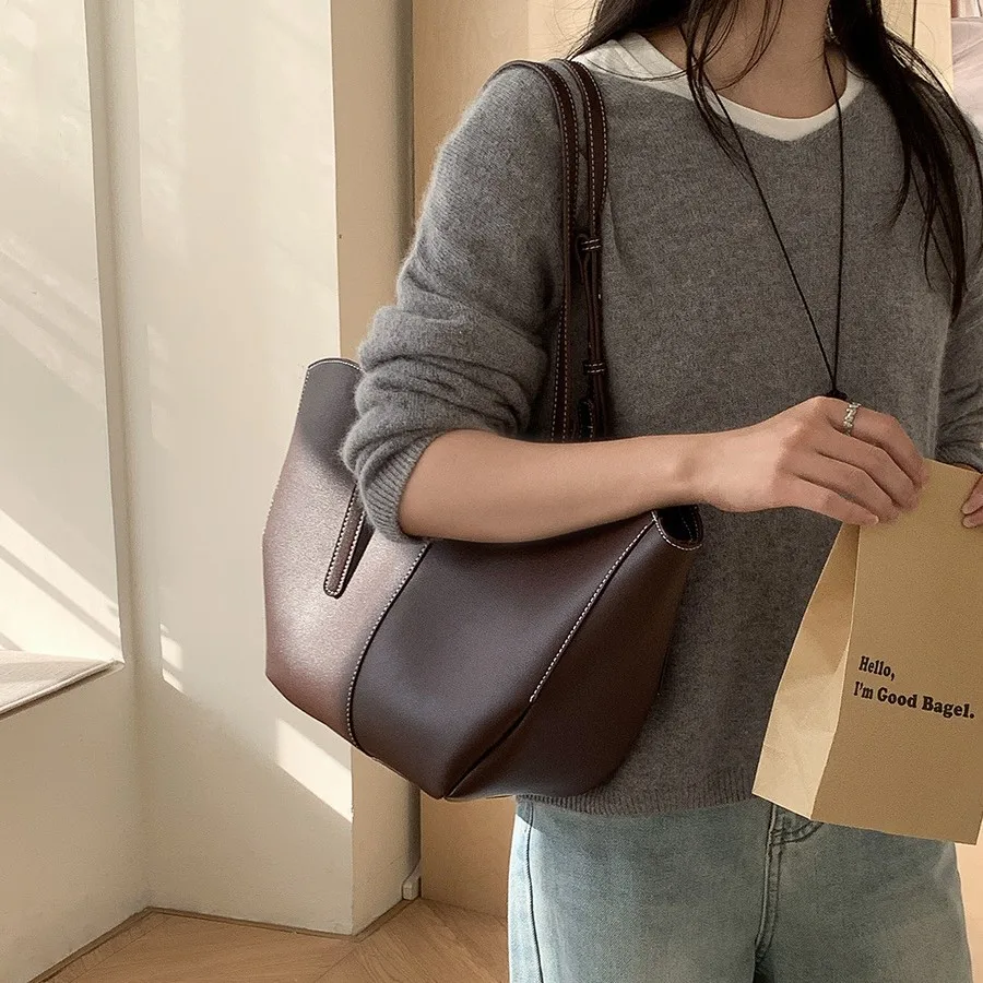 여성용 빈티지 핸드백 대용량 휴대용 쇼핑 숄더백, 럭셔 - Luxury Bag Collection 리뷰 및 가격