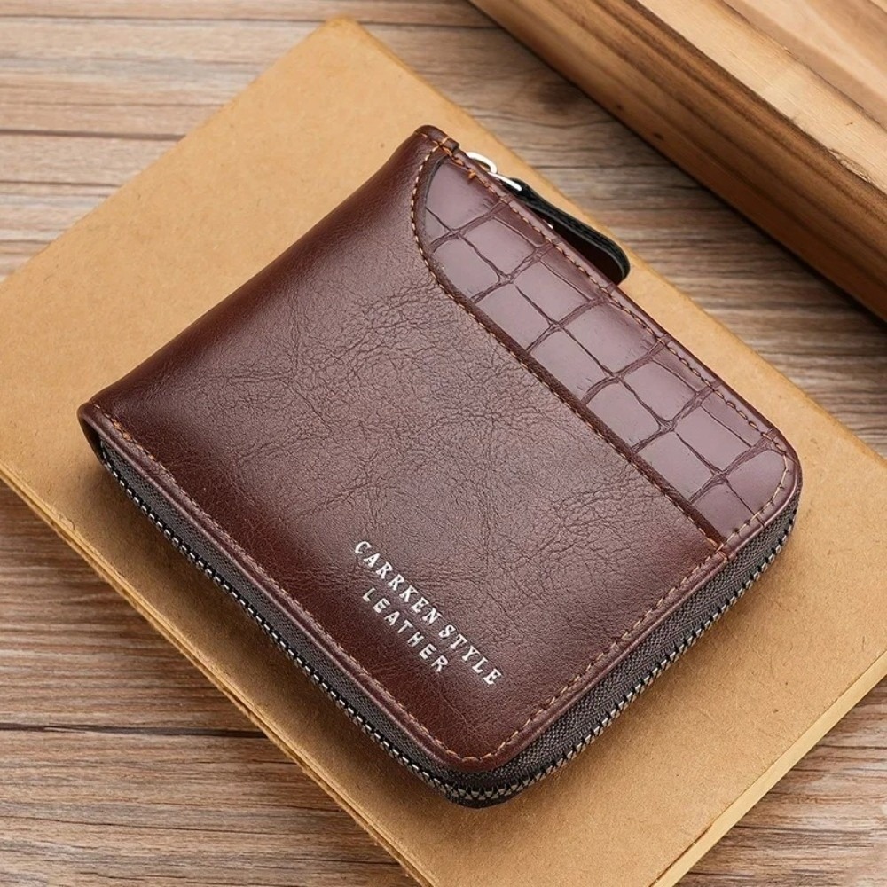 새로운 PU 가죽 남성용 지갑 지퍼 럭셔리 남성용 지갑 - Luxury Bags News 리뷰 및 가격